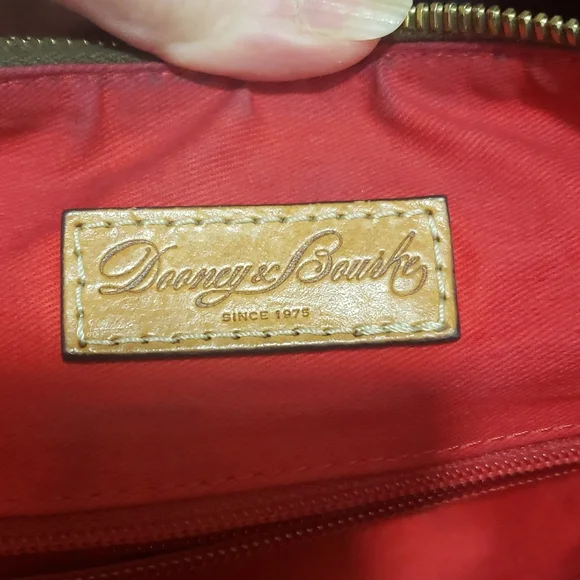 Dooney & Bourke Olive Green Snake Embossed Erica Large Shoulder Bag Purse - Picture 8 of 14